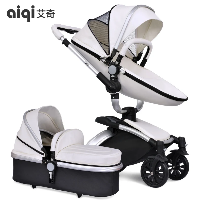 Baby stroller aiqi child car light folding shock absorbers baby stroller bb car 2 in 1 baby stroller baby sleeping basket newbor