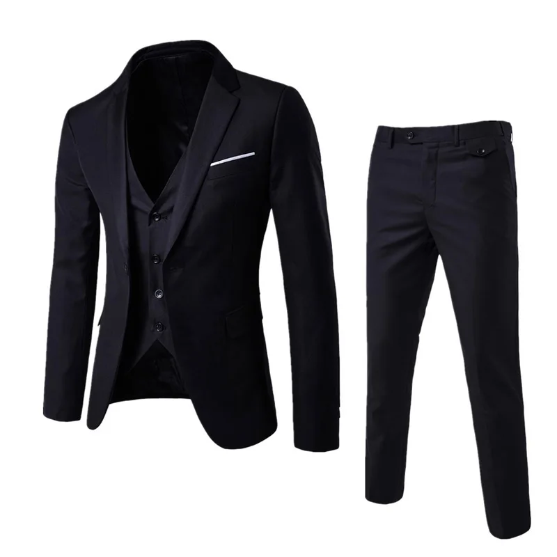 2018 New Arrival Men Business Suit Slim Fit Classic Male Suits Good Quality Wedding Suits For Men 3 Pieces (Jacket+Pant+Vest) 2018 New Arrival Men Business Suit Slim Fit Classic Male Suits Good Quality Wedding Suits For Men 3 Pieces (Jacket+Pant+Vest)