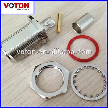 

free shipping Type N Female bulkhead crimp connector for LMR240 cable