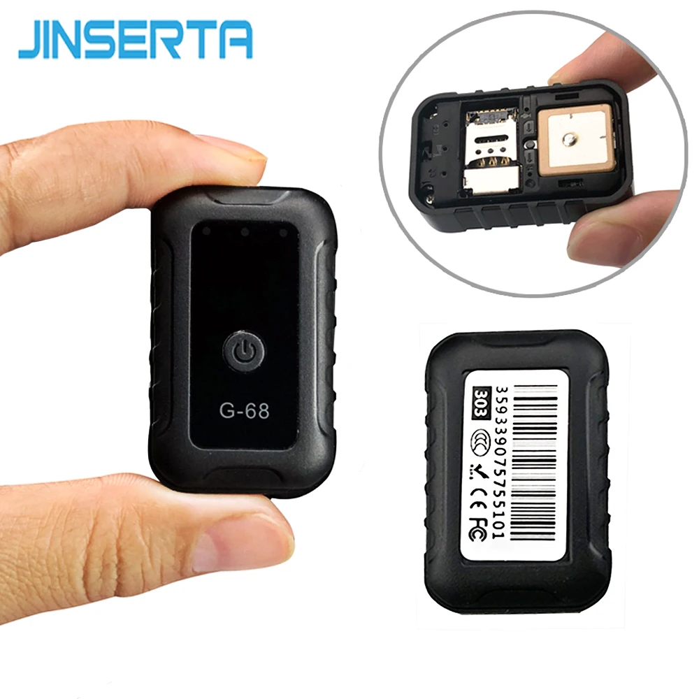 

JINSERTA Car Vehicle Motorcycle Mini GPS Tracker Locator Built-in Power Magnet Kids Children Car LBS Wifi Real Time