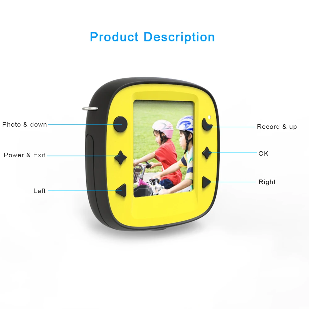 Детская игрушечная мини-камера цифровая фотокамера образовательные детские игрушки фототография подарки 1080 P HD дети видеокамера