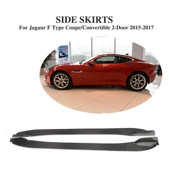 

Carbon Fiber Side Skirts Aprons for Jaguar F Type 2-Door 2015-2017 Side Bumper Extensions Lip Car Tuning Parts