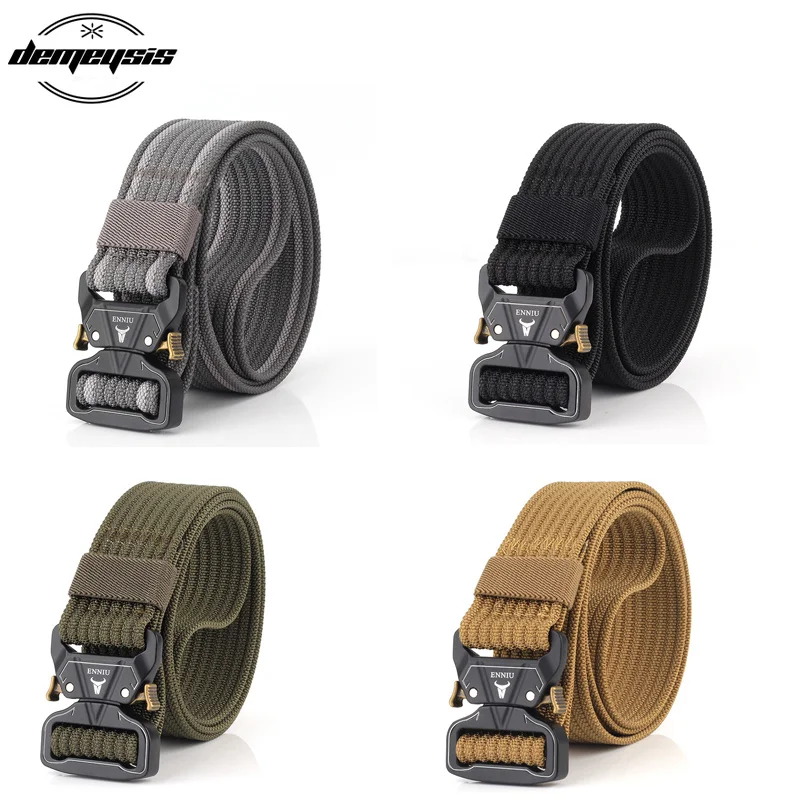 

Army Tactical Belt Durable Military Aitsoft Waist Belt Adjustable Outdoor Hunting Hiking Sports Waistband Accessories