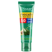 Солнцезащитный крем Avocado SPF 50, увлажняющий защитный крем для кожи, антивозрастной контроль масла, защита от ультрафиолета, водонепроницаемая кожа для лица