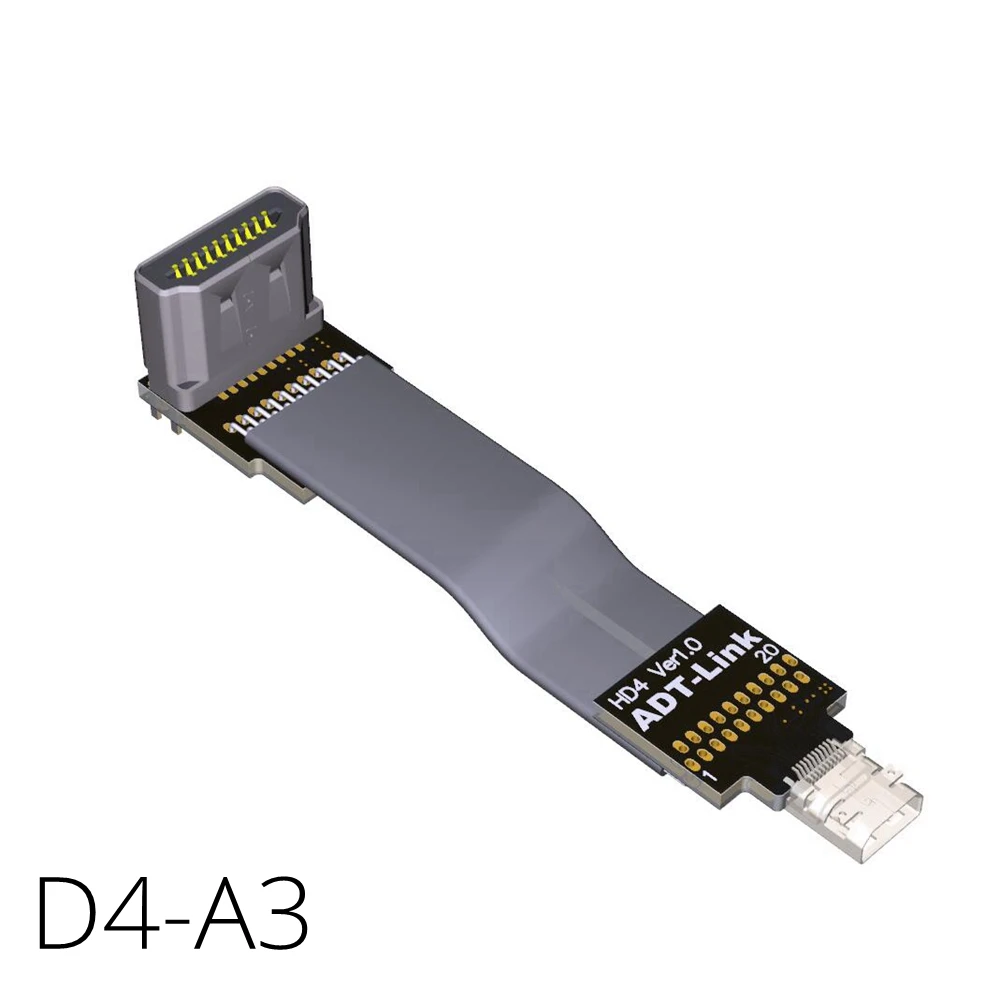 Кабель-удлинитель HDMI Micro 2 0 штекер-гнездо прямой угол 5 /10 /15 /20 /30 /50 /80 / 100 см кабель 4K