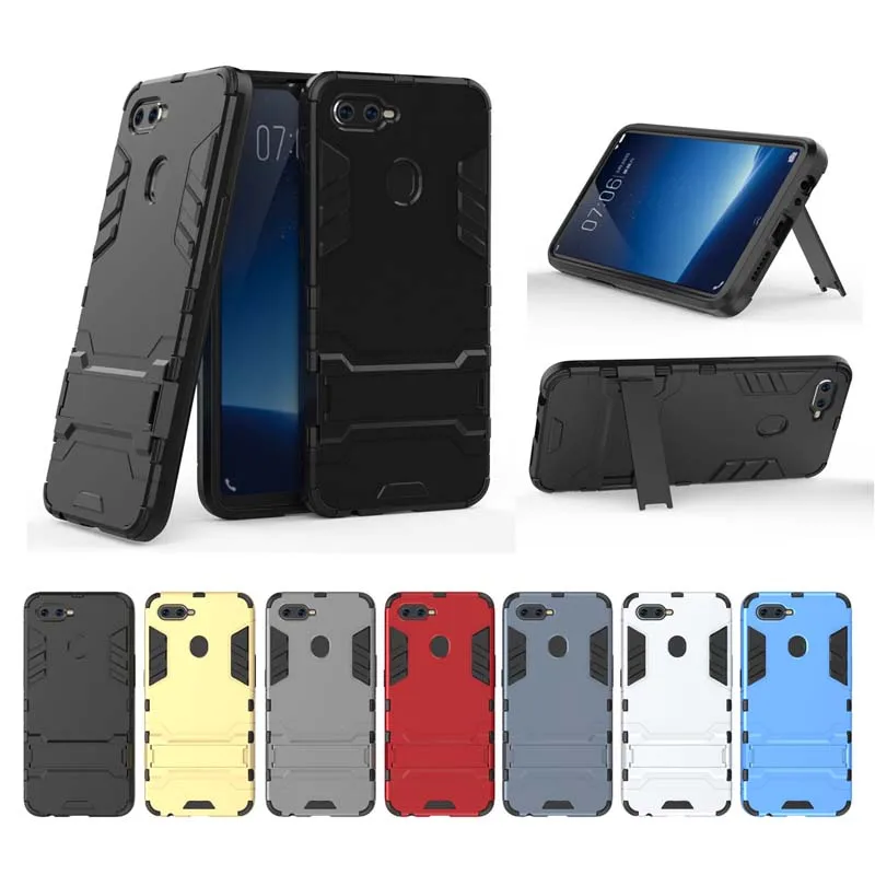 Cellphone Case Back Shell for OPPO A7X F9 Pro Cover Stand Hybrid Silicone Phone Cases for Oppo F9 Design Dual Layer Bag Guard Cellphone Case Back Shell for OPPO A7X F9 Pro Cover Stand Hybrid Silicone Phone Cases for Oppo F9 Design Dual Layer Bag Guard