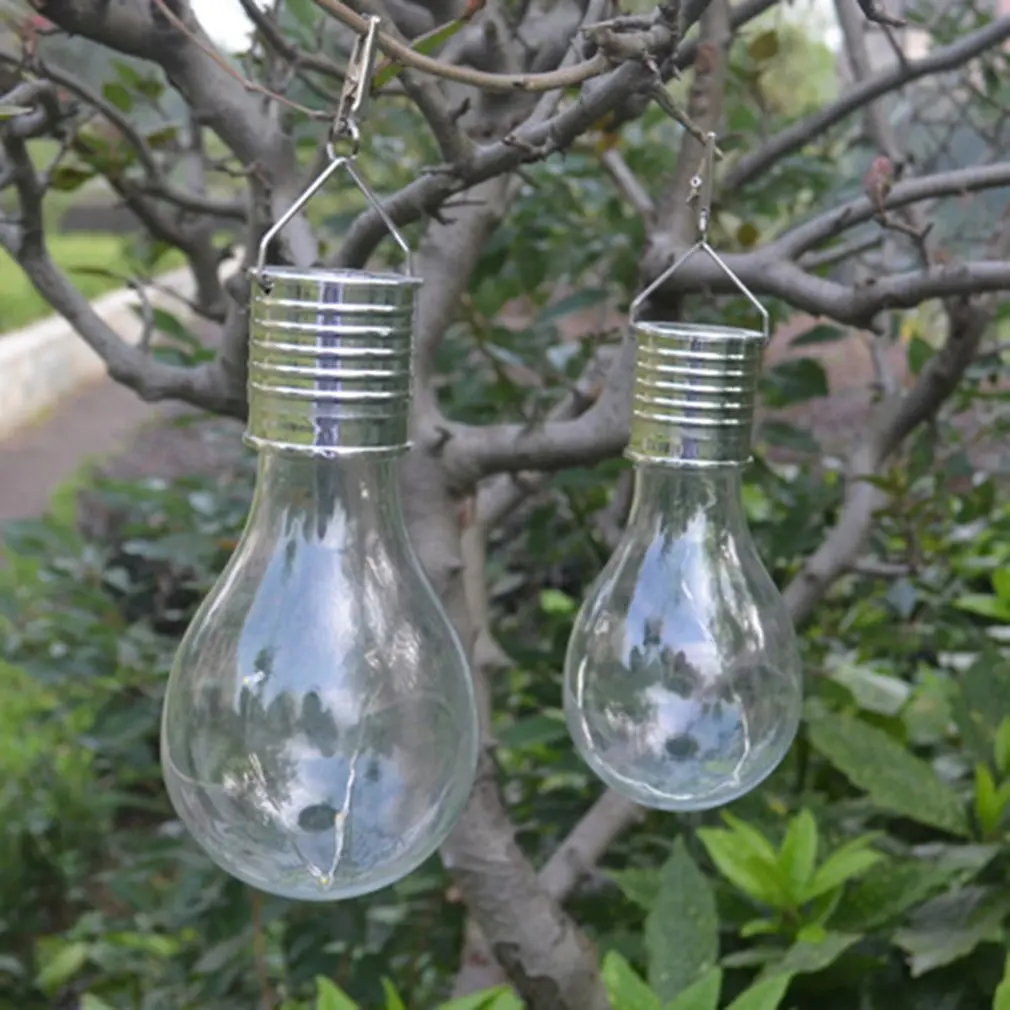 Waterproof LED Solar Light Bulb Solar Rotatable Outdoor Camping Hanging
