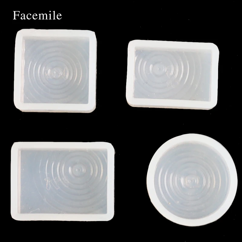 

4PCS/SET Water Ripples Handmade Cabochon Silicon Mold Mould For Jewelry ZH083