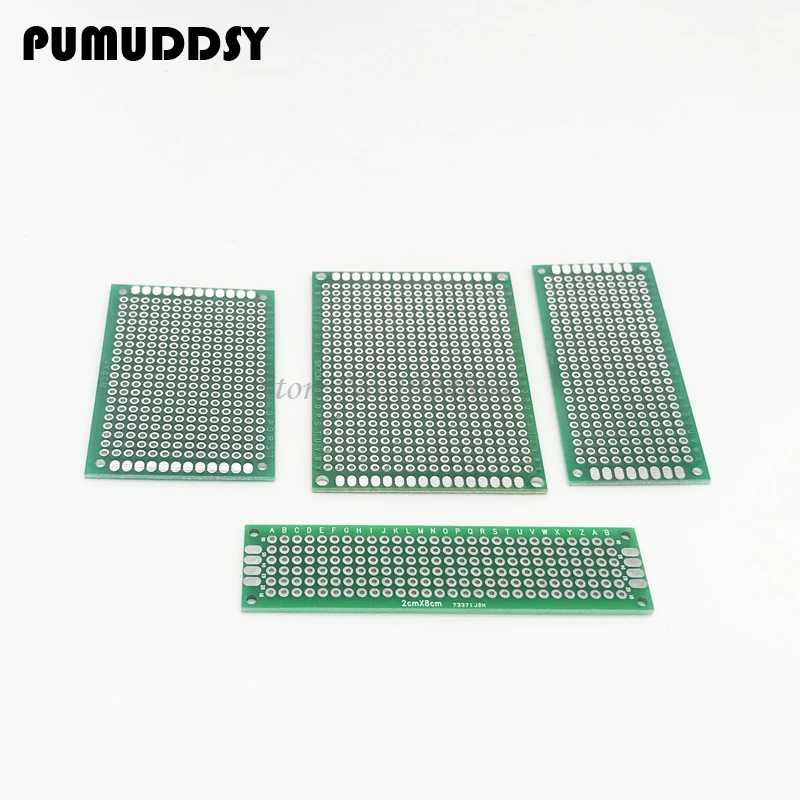 

4pcs 5x7 4x6 3x7 2x8 cm double Side Copper prototype pcb Universal Board for Ardui
