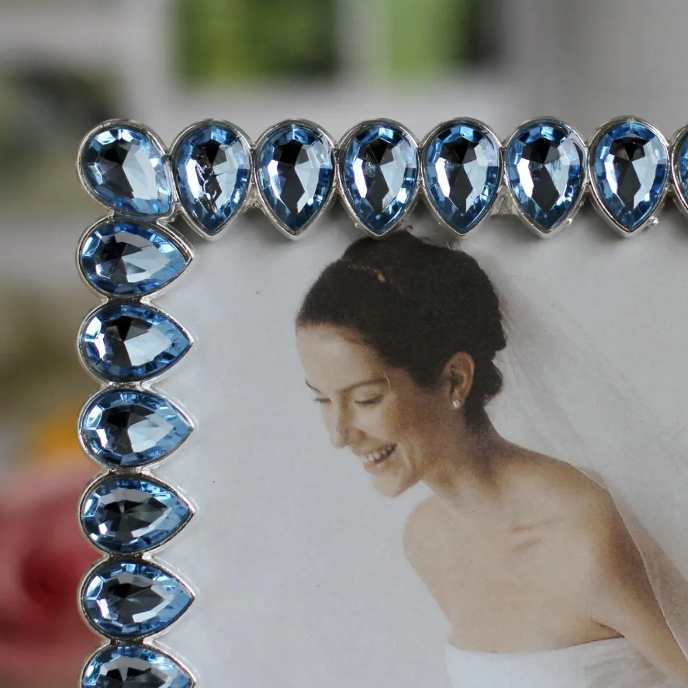 Новая фоторамка с милыми бриллиантами, креативное украшение для дома, Свадебная фоторамка, подарок на день рождения,, FG1091