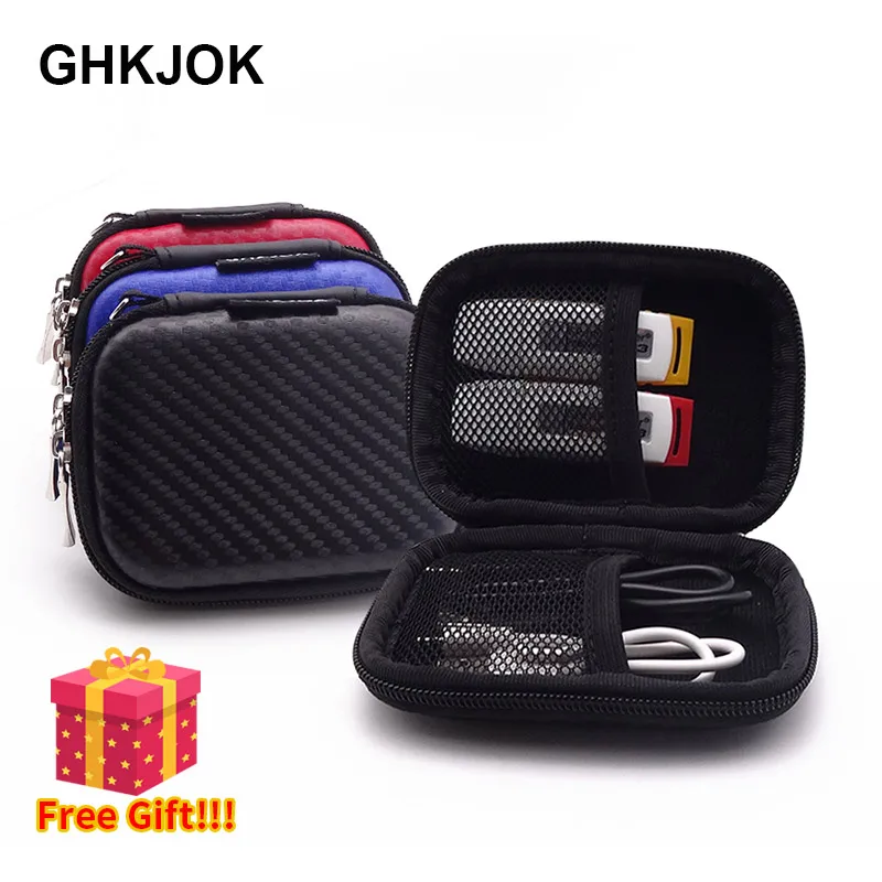 

Factory Direct Sales Hard Disk Case HDD Protection Bag For External Earphone UBS data line U Disk Case Sony WD for Seagate