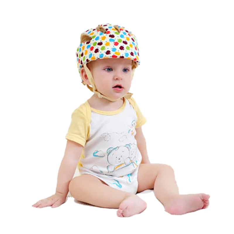 Детская безопасная обучающая шапочка для ходьбы, защитная шапка для мальчиков и девочек, мягкий удобный шлем, регулируемая защита головы