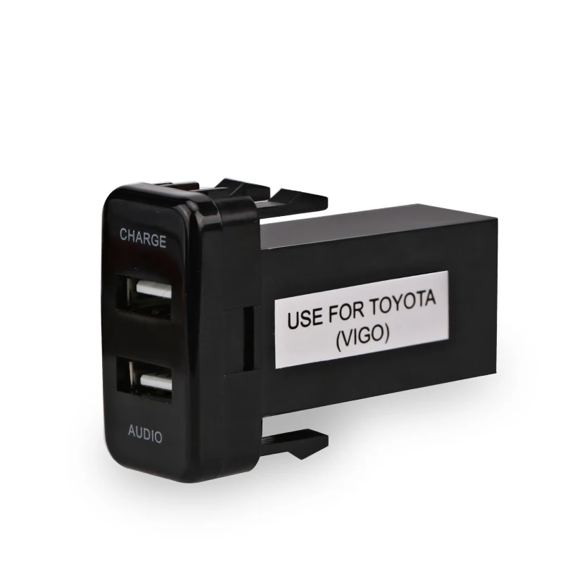 USB разъем для приборной панели TOYOTA Hilux VIGO порт 5 в 2 1 А автомобильное зарядное