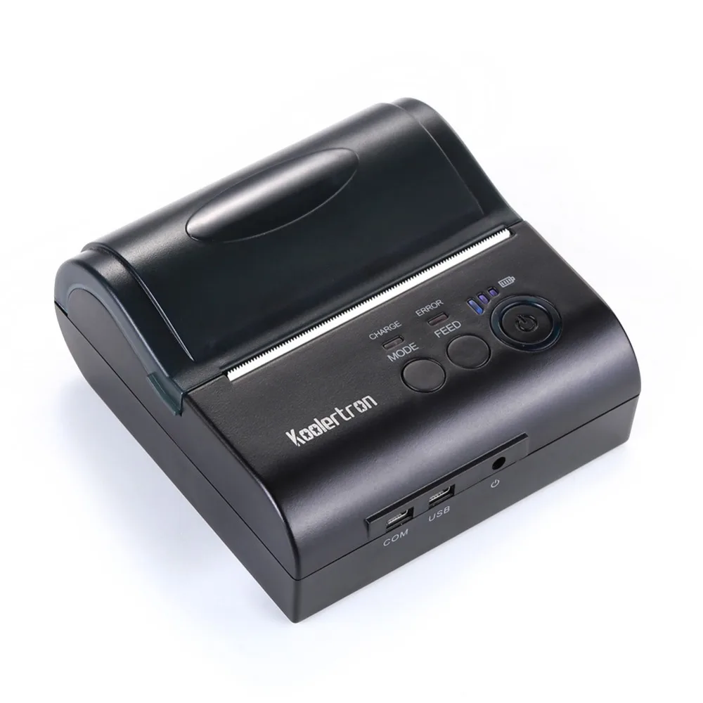 Koolertron 80mm Bluetooth 2.0 Wireless Receipt USB Thermal Receipt Printer Printer for restaurant and Supermarket POS System