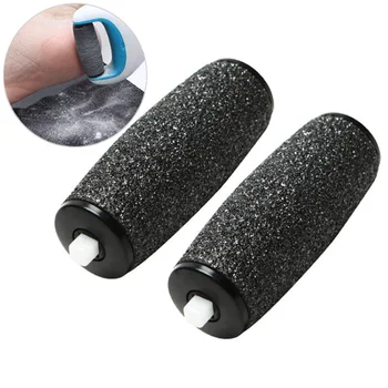 

New 2pcs/lot black Electric roller grinding head foot dead skin exfoliator callus remover accessories Foot Grinding Replacement
