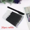 20pcs a bag gel pen refills gift a pen shell 0.5mm black blue red bullet or needle style refills Writing smooth ► Photo 2/6