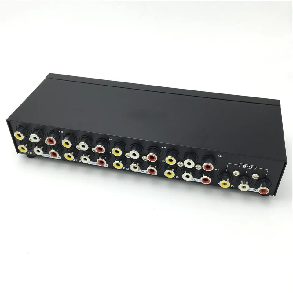 Smileango 8 портов композитный 3 RCA Видео Аудио AV Переключатель коробка селектор 8 в 1 из 8x1 для HDTV ЖК-проектор DVD