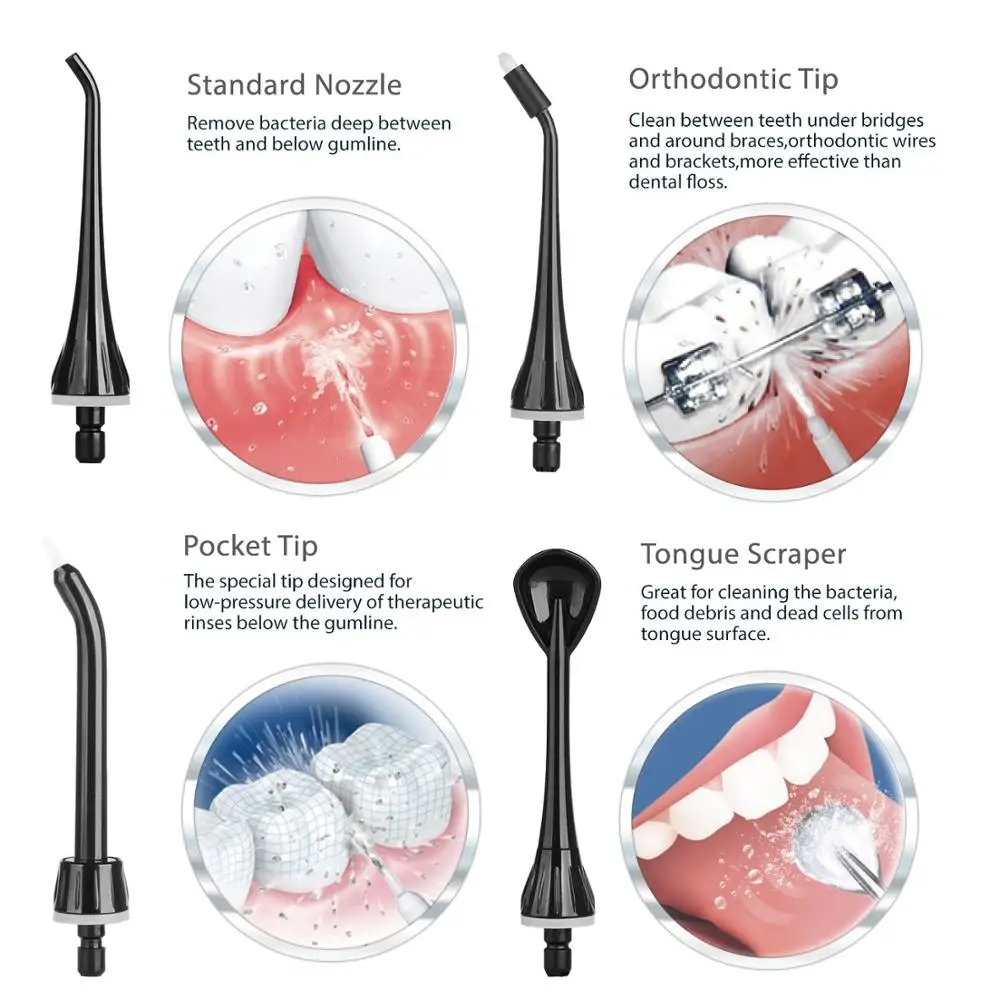 Ирригатор ирригатор для полости рта Флоссер воды Аккумуляторная вода Flosser Портативный стоматологический ирригатор Чистота зубов Струя воды