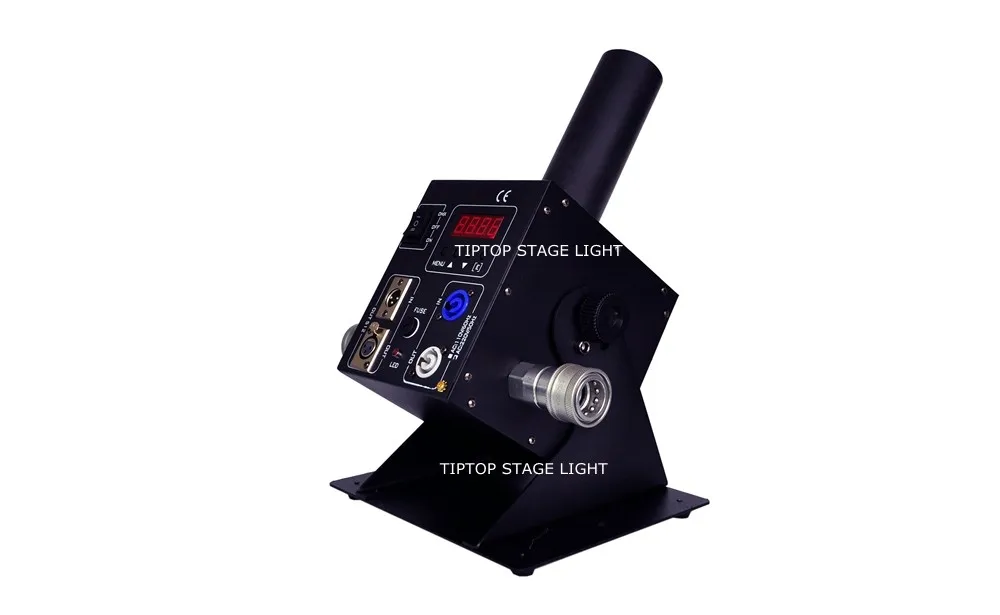 TIPTOP большой размер Led Co2 струйная машина 12x3 Вт RGB 3в1 Светодиодная лампа Sray высота 8-10 м газ вход/выход соединение DMX 7 каналов 250 Вт