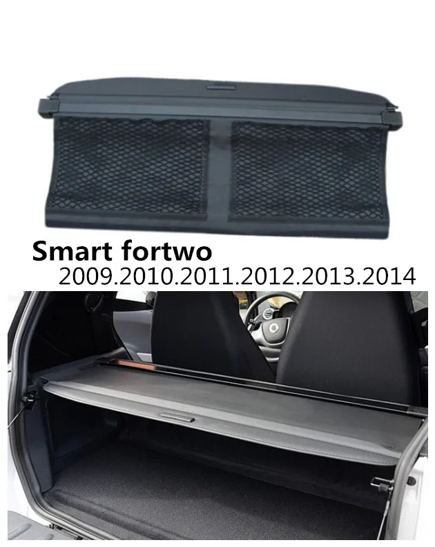 

For Smart fortwo 2009.2010.2011.2012.2013.2014 Rear Trunk Security Shield Cargo Cover High Qualit Auto Accessories Black