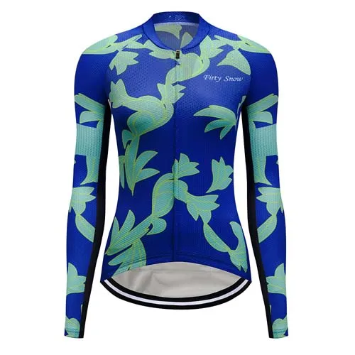 Женская зимняя теплая флисовая велосипедная форма, платье, женская одежда для горного велосипеда, комплект одежды для велоспорта, костюм, Майо, комплект из Джерси - Цвет: Jersey 5