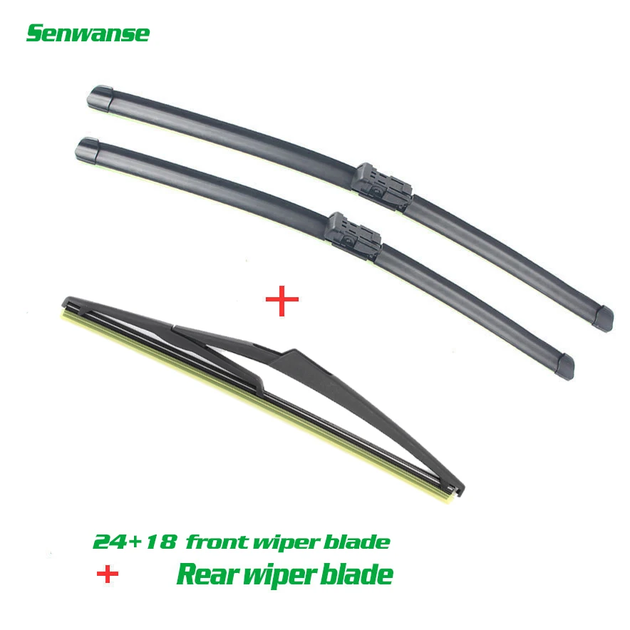 

Senwanse Front and rear Wiper Blades For Fiat Bravo 2007-2013 Windshield Windscreen wiper blade 24"+18"+12