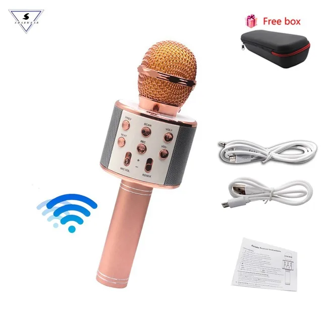 microphone with speaker built in