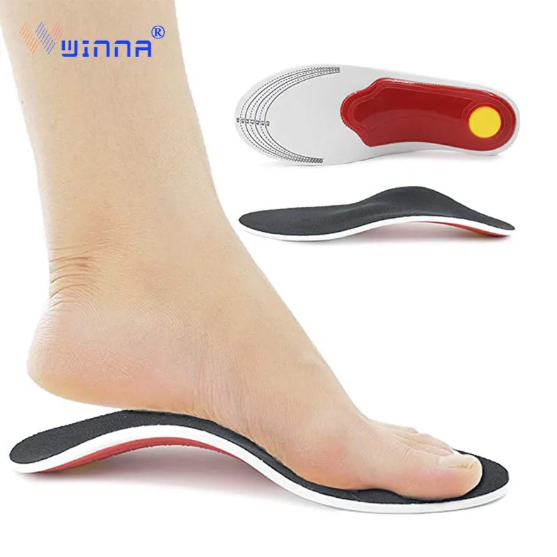 

High Arch Support Cushion Shoe Insoles Unisex Performance Orthotic Inserts for Flat Foot Plantar Fasciitis Feet Heel Pain Relief