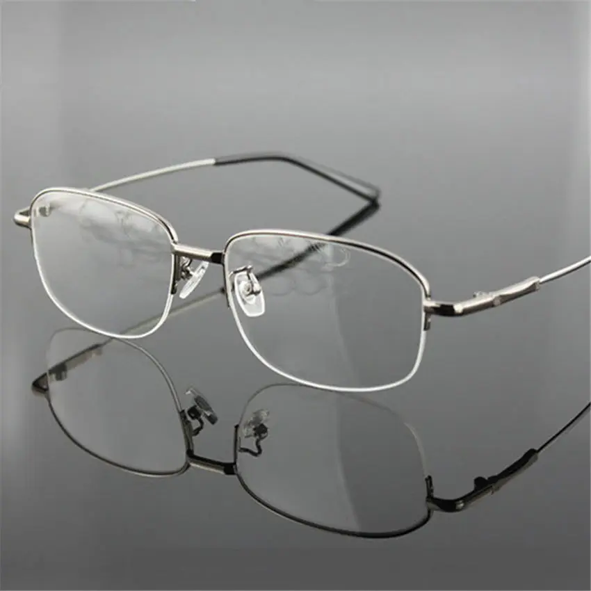 Aliexpress.com : Buy Memory Titanium Eyeglasses Half Alloy Frame ...