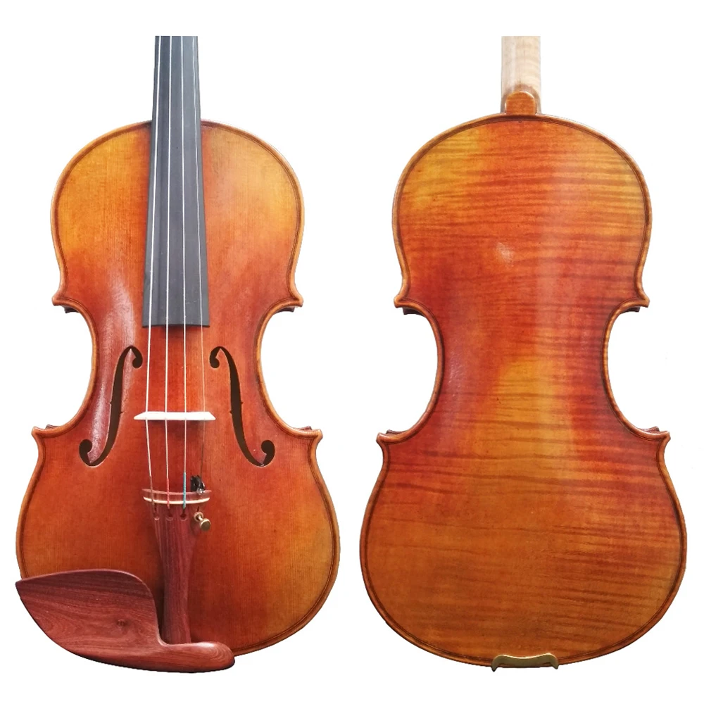 

Free Shipping 100% Handmade Oil Varnish Violin Copy Giuseppe Guarneri del Gesu Cannon II 1743 FPVN03 Foam Case Carbon Fiber Bow