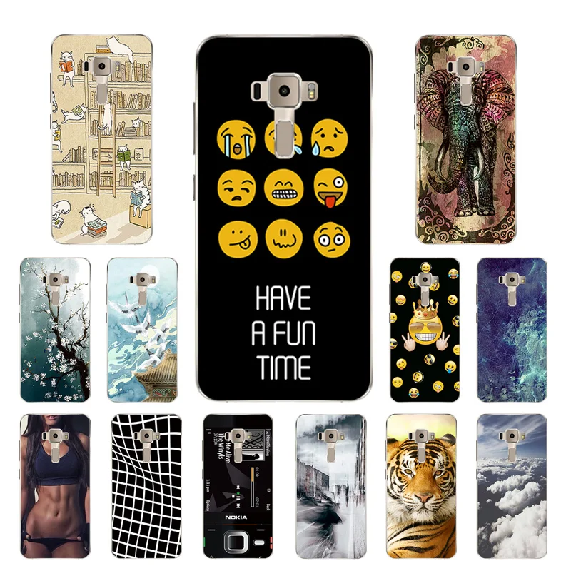 Case Cover for Asus Zenfone 3 ZE520KL 5.2 inches Back Expression Printing Phone Cases ZE520kl |