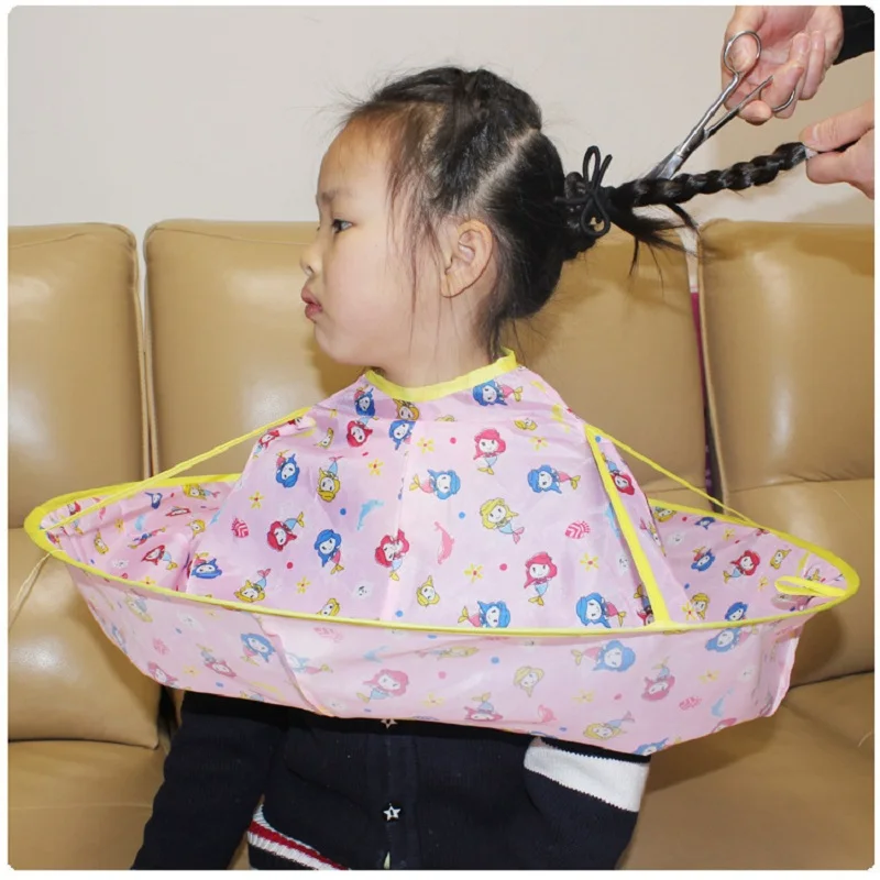 

Child Kids Hair Cutting Cape Barber Styling Salon Waterproof Cloak Haircut Hairdresser Gown Clothes Apron Barber Salon StylingME