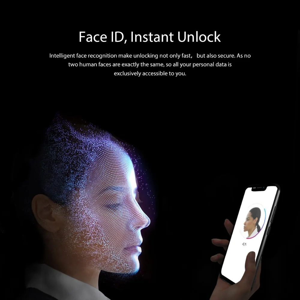 Blackview A30 3G Face ID Mobile Phone 5.5inch Android 8.1 Smartphone Quad Core 19:9 Full Screen Mob