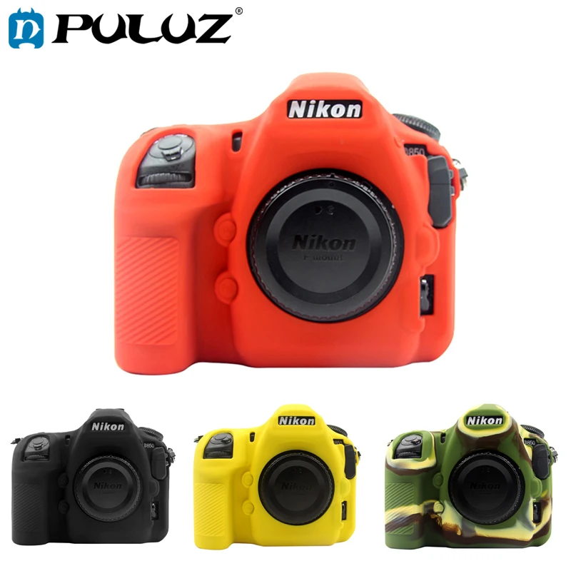 PULUZ Soft Silicone Rubber Camera Protective Body Cover Case Skin Case for Nikon D850 DSLR