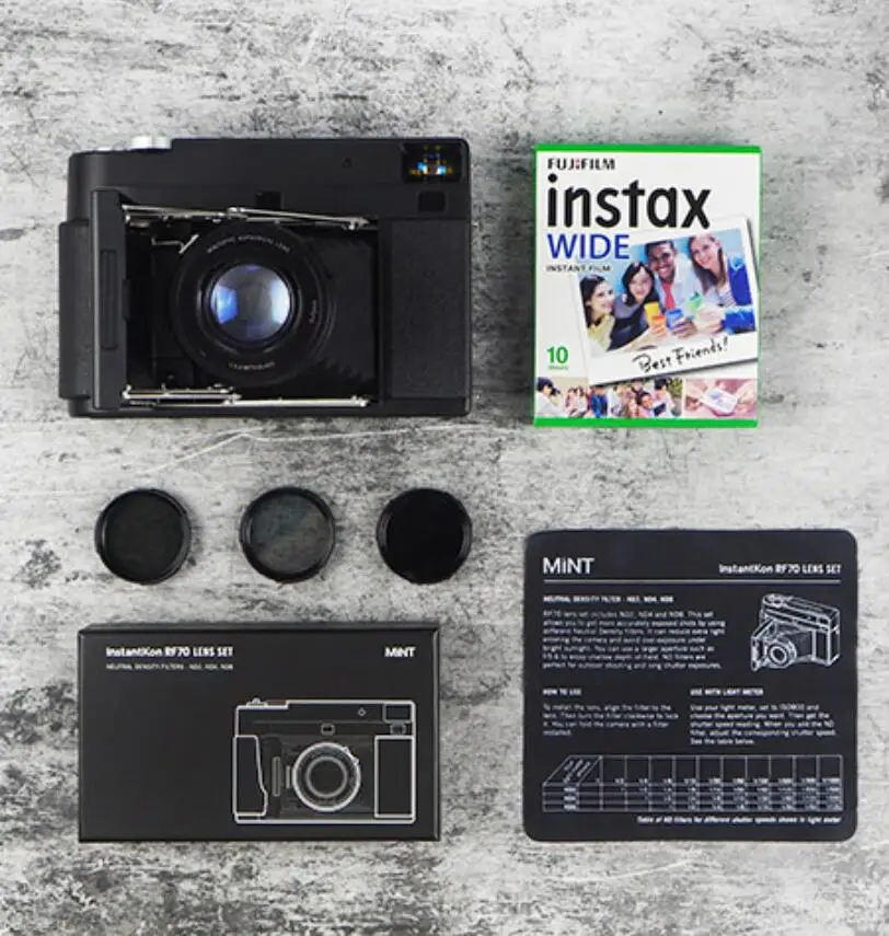 MiNT InstantKon RF70_AUTO RF70 Rangefind фотокамера моментальной печати Instax Wide - Цвет: RF70 auto Starter