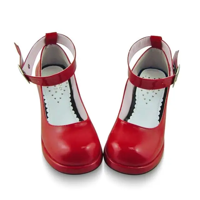 Gothic-Ankle-Cross-Belts-High-Heel-Pumps-Elegant-Single-Bow-Lolita-Princess-Heels-Shoes-40