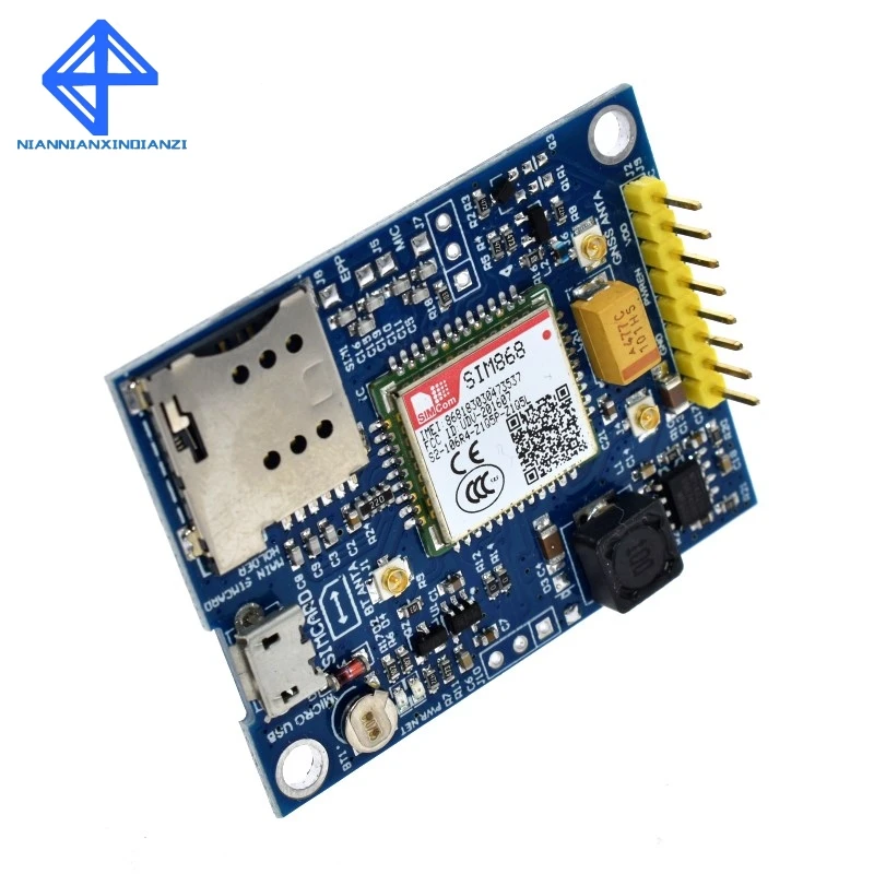 SIM868 GSM GPRS GPS BT сотовый Модуль MINI плата коммутационная вместо SIM808|Интегральные