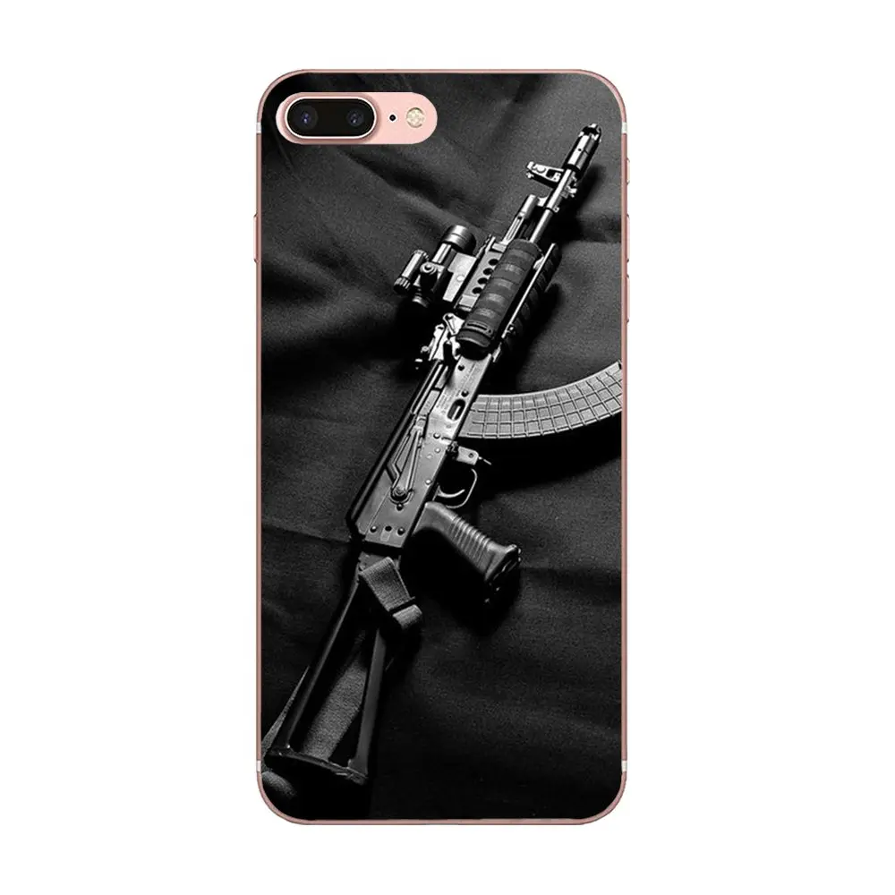 Защищать Париж Ak47 Ak 47 M16 для Galaxy A3 A5 A7 A8 A9 A9S On5 On7 Plus Pro Star 2015 2016 2017 2018 мягкий чехол