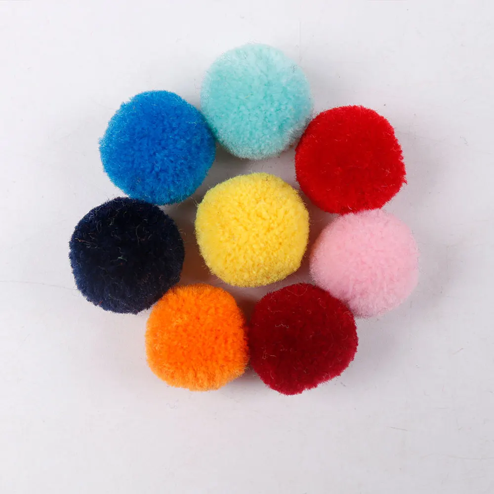 50Pcs Mixed Color Small Pom Pom Ball for Home Garment Party Carft Decoration Children Handmade DIY Kids Toys Materials