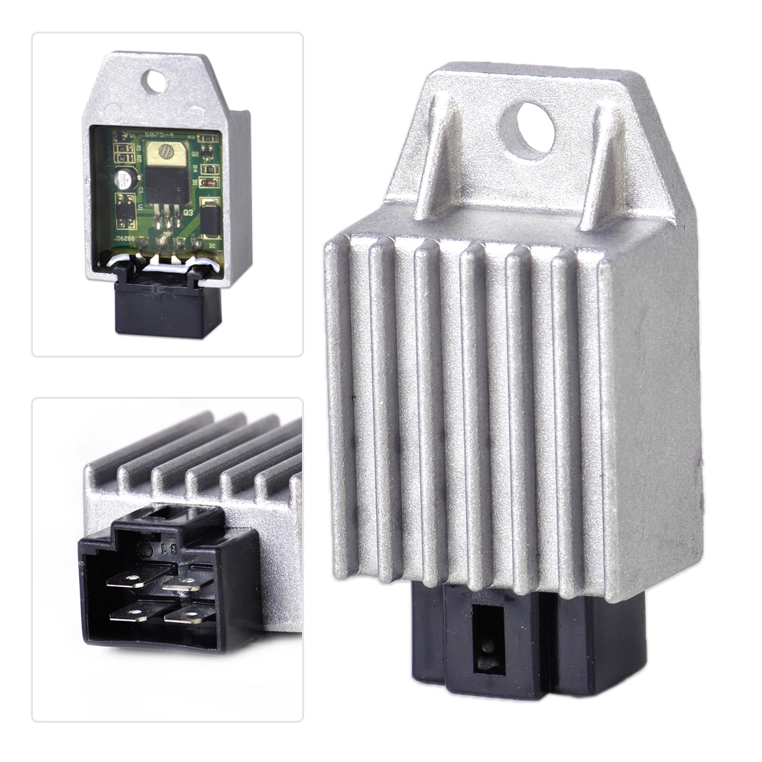Fit for Scooter Moped ATVs Gokarts 4 Pin 12V Voltage Regulator Rectifier Fit for Scooter Moped ATVs Gokarts 4 Pin 12V Voltage Regulator Rectifier
