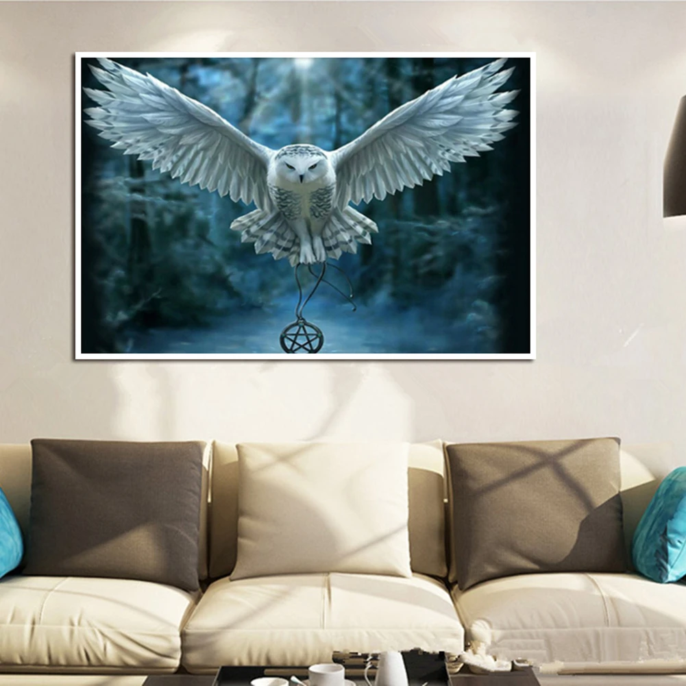 White eagle,5D,Diamond Painting,Cross Stitch,embroidery,decorative,Craft,Home,Decor,wall stiker (2)