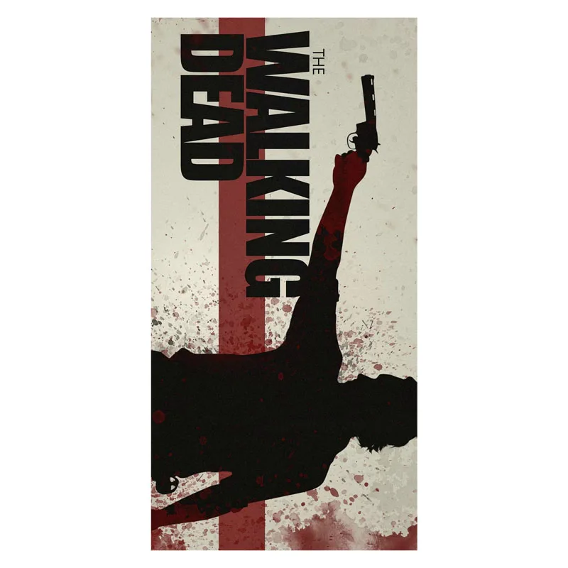 The Walking Dead Background Printed Soft Superfine Bamboo Fiber Swimming Travel Gym Bath Towel_Size:35CMX70CM | Дом и сад