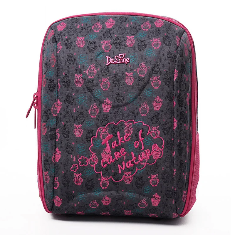 

2017 Brand School Bags Children Burden Reducing School Backpack Polyester Print Orthopedic Backpack For Girl Primary School Bag