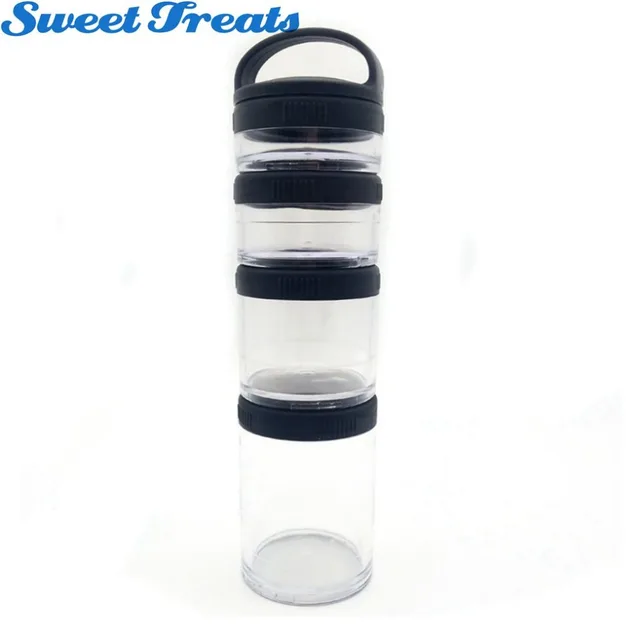 Stackable Storage Containers Set of 4 , Stack the Perfect Snack! Smart