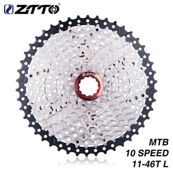 

ZTTO 11-46T L 10 Speed 10s Wide Ratio MTB Mountain Bike Bicycle Cassette Sprockets For Parts M590 M6000 M610 M780 X7 X9
