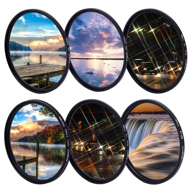 

KnightX colse up Macro UV CPL ND Star Filter Camera Lens Filter Neutral Density For canon sony nikon 49 52 55 58 62 67 72 77 mm