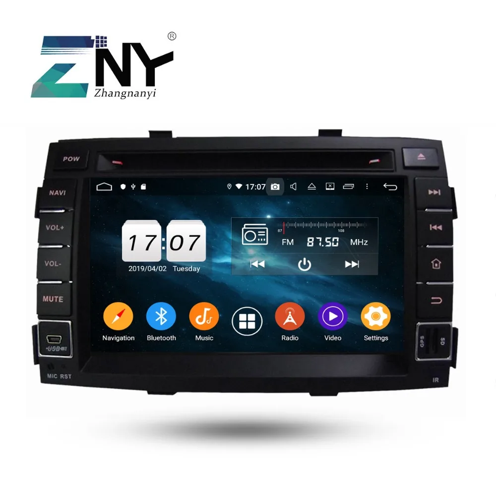 Cheap 7" HD Android 9.0 Car DVD For Kia Sorento 2009 2010 2011 2012 Auto Radio FM Stereo WiFi DSP Navigation Audio Video Backup Camera 1