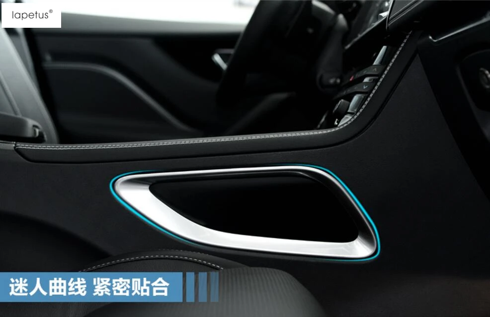 

Accessories For Jaguar F-Pace 2017 ABS Side Middle Console Storage Box Molding Cover Kit Trim 2 Pcs