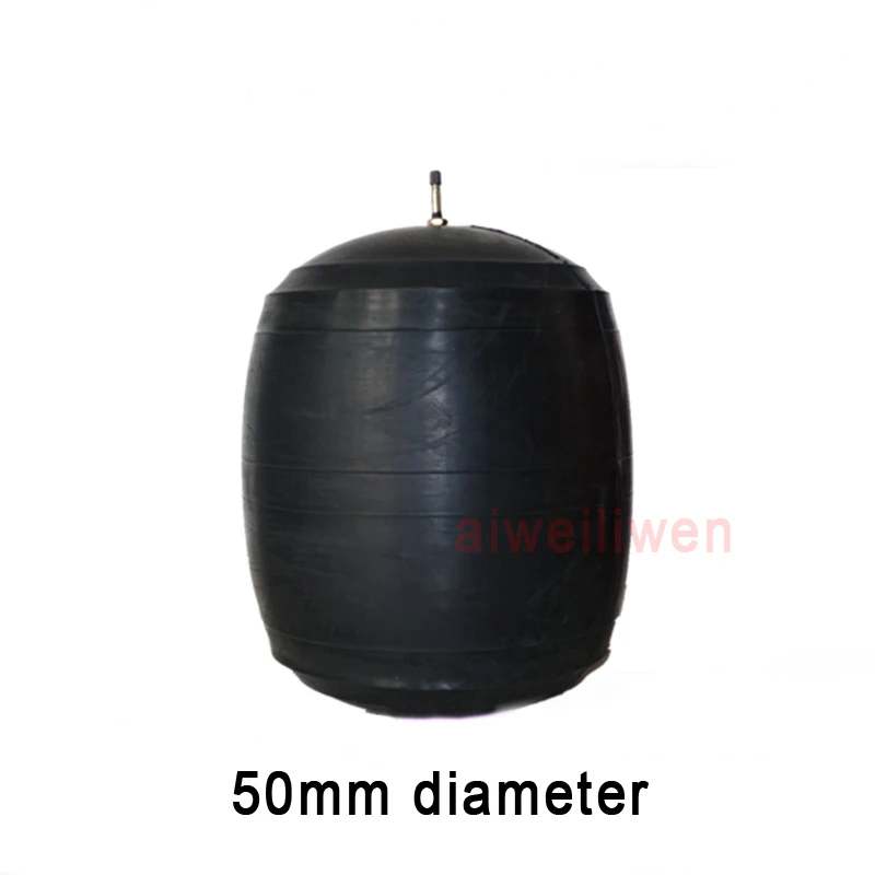 

50mm Water plugging airbag water shutoff balloon municipal pipeline gas bag Rubber stopper Inflatable Test Closed water ball