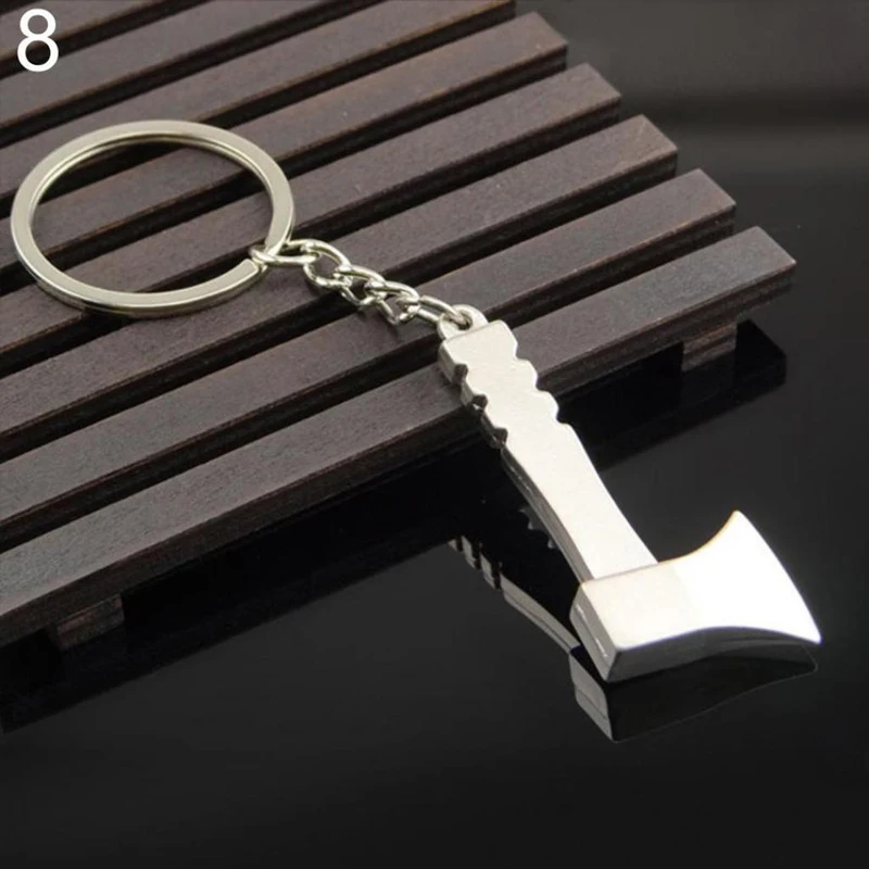 1 Pcs Keychain Multi Tools Key Chain Hex Wrench Vise Hammer Shovel Key Chain Pendant Men Present Party Gift For Boyfriend Father